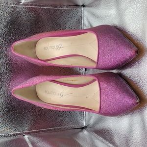Nine West Boutique 9 Fuchsia sparkle pink